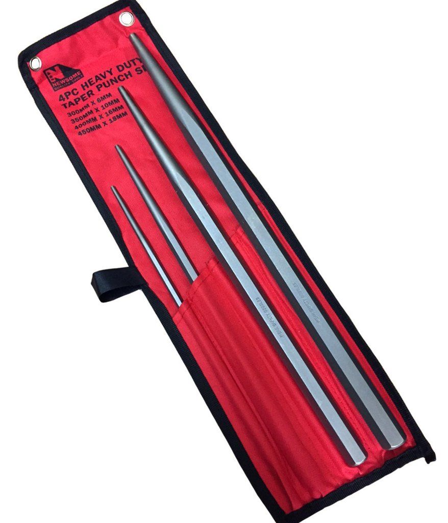 Newsome Tools Heavy Duty Professional Taper Punch Set Extra Long